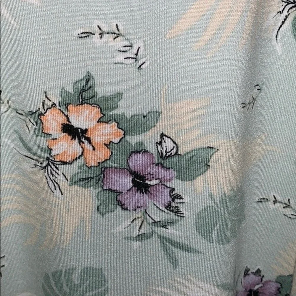 Art Class Girl Maxi Floral dress Spaghetti Straps Mint Green